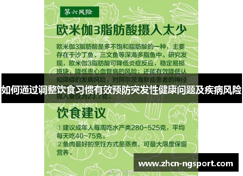 如何通过调整饮食习惯有效预防突发性健康问题及疾病风险